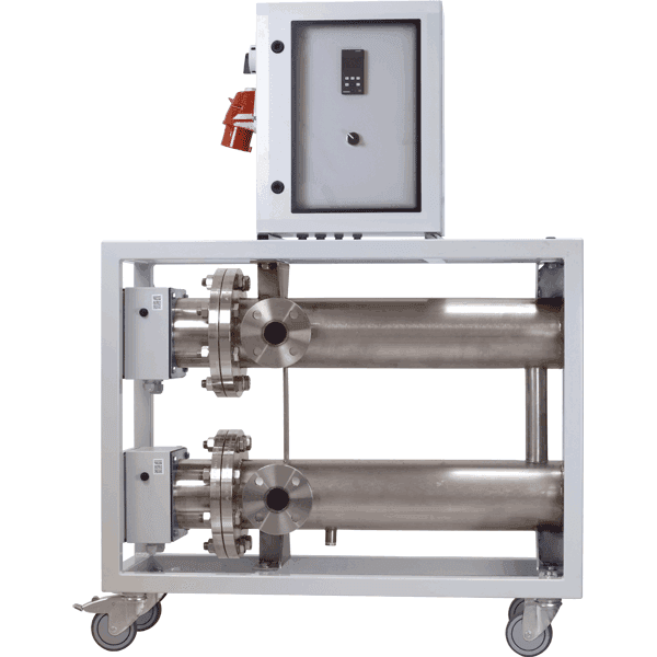 Doorstroomverwarmer in SKID IHP Doorstroomverwarmer in SKID IHP